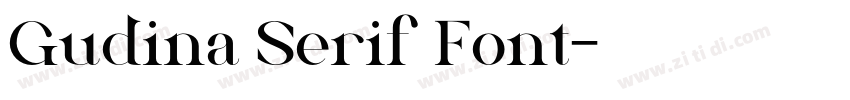 Gudina Serif Font字体转换